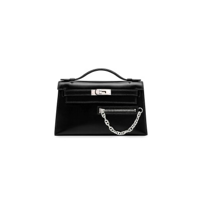 HERMES KELLY POCHETTE ROCK  (22*14*7cm)